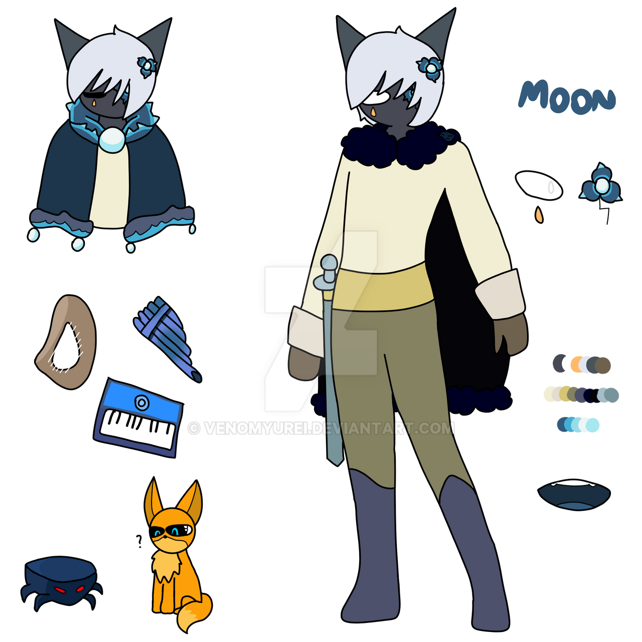 Meta Moon Character Moon Ref Sheet by venomyurei on DeviantArt