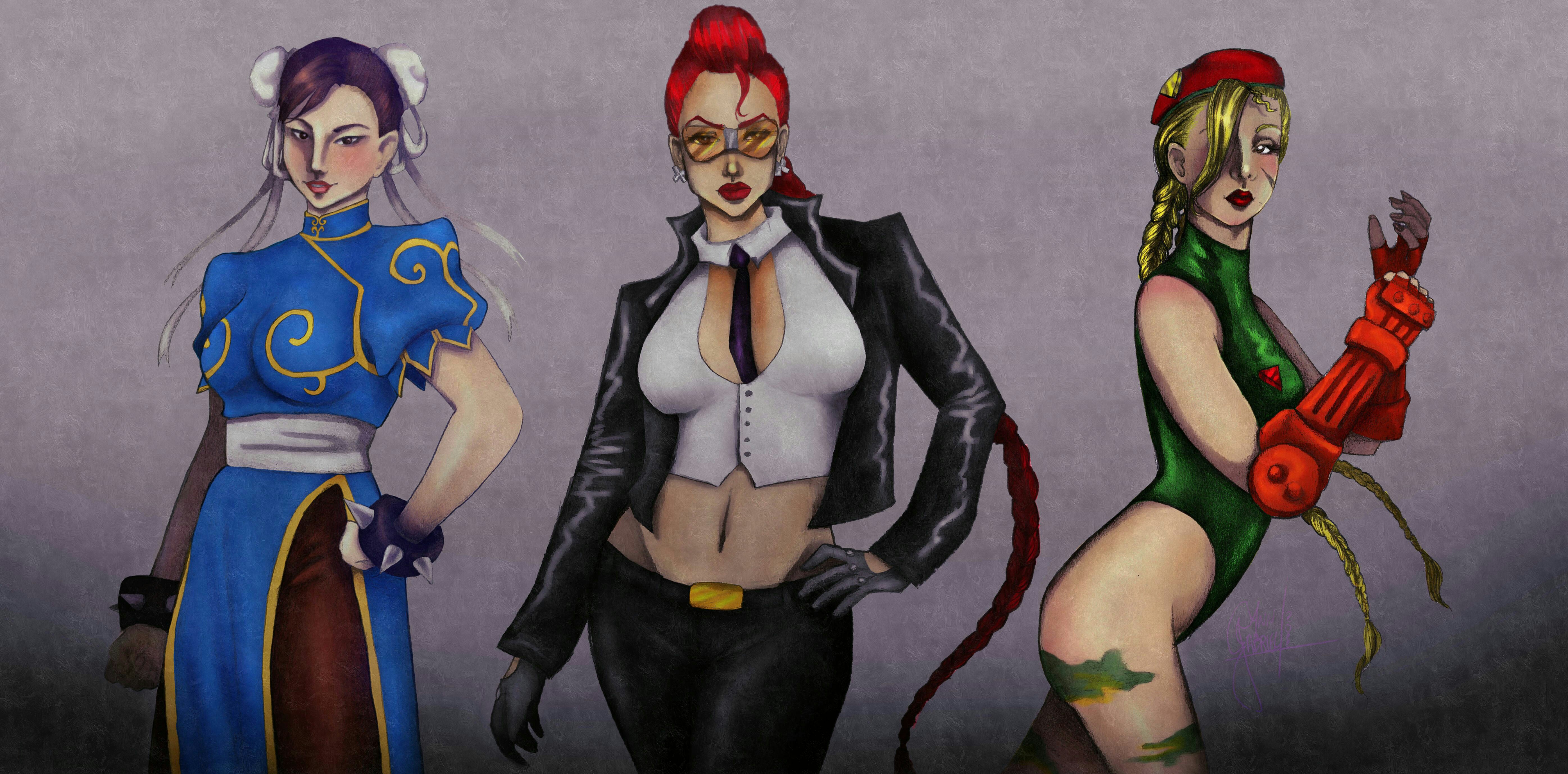 Street Fighter IV (Chun-Li, Crimson Viper, Cammy) by gabrlann on DeviantArt