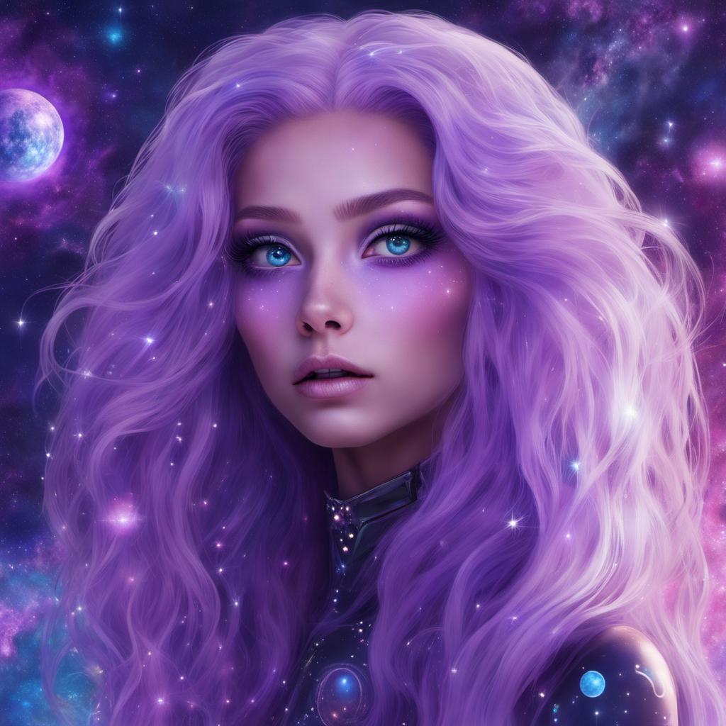 Gorgeous Purple Alien Woman by EuphoriaLaDomme on DeviantArt