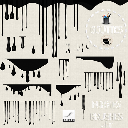 Brushes   Gouttes