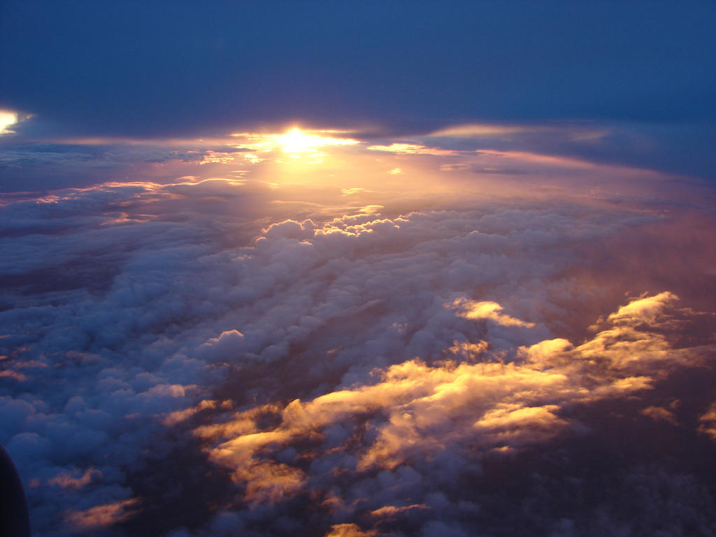 Sunset at 30,000 Ft.