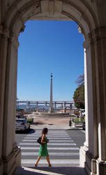 the green dress and the obelisk by Pippa-pppx