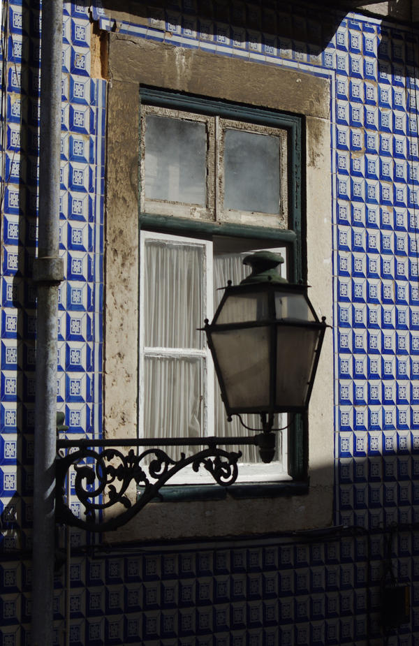 street lamp and tiles