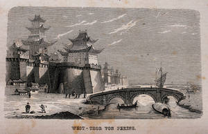 Beijing Peking Pechino 1860 stock image