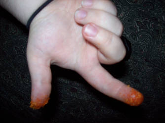 cheeto fingers