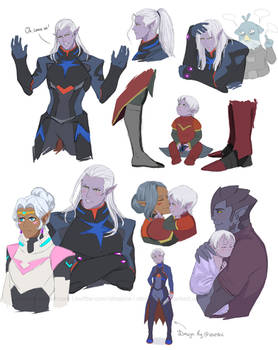 Sketches of  Voltron: Lotor