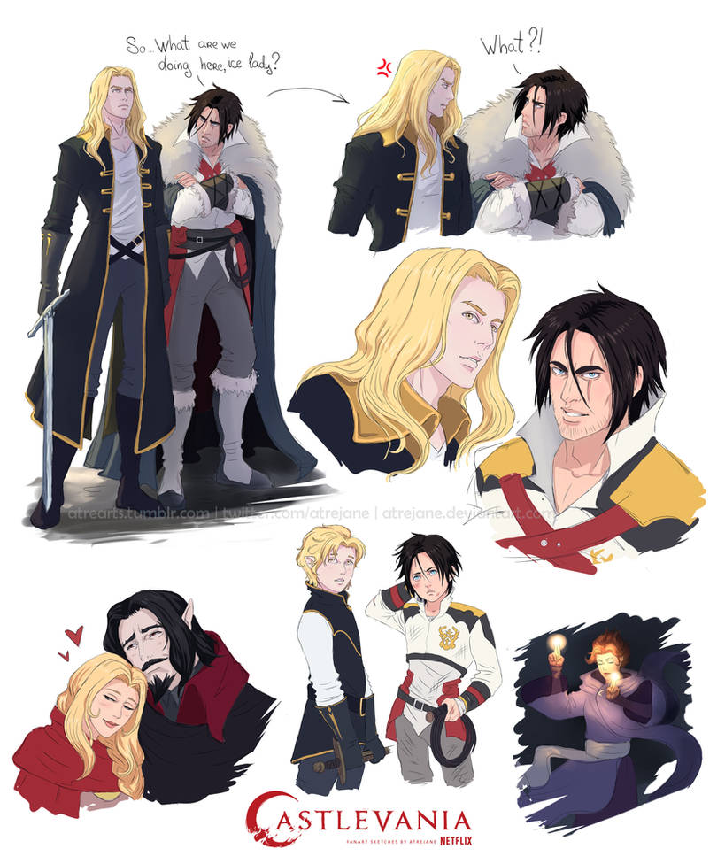 Sketches of Castlevania Netflix by AtreJane on DeviantArt