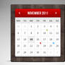 Calendar template for Fireworks