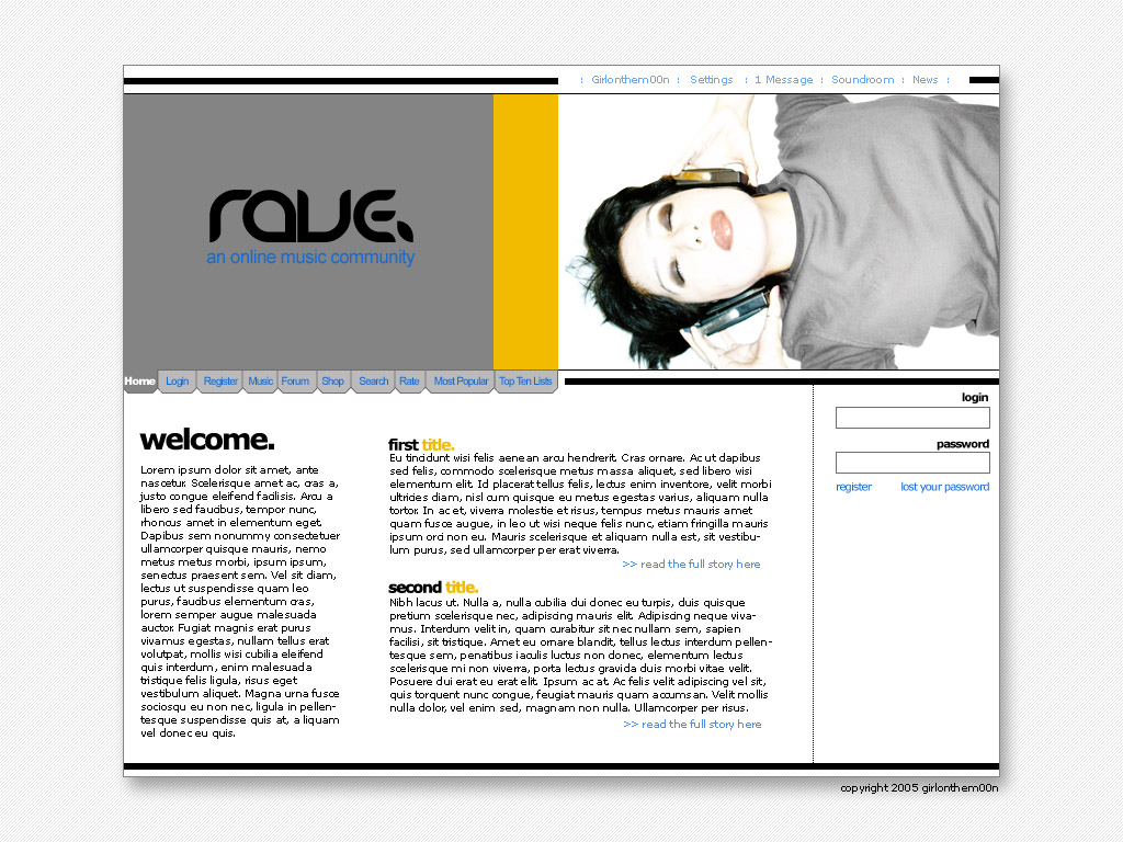 Rave: online music community