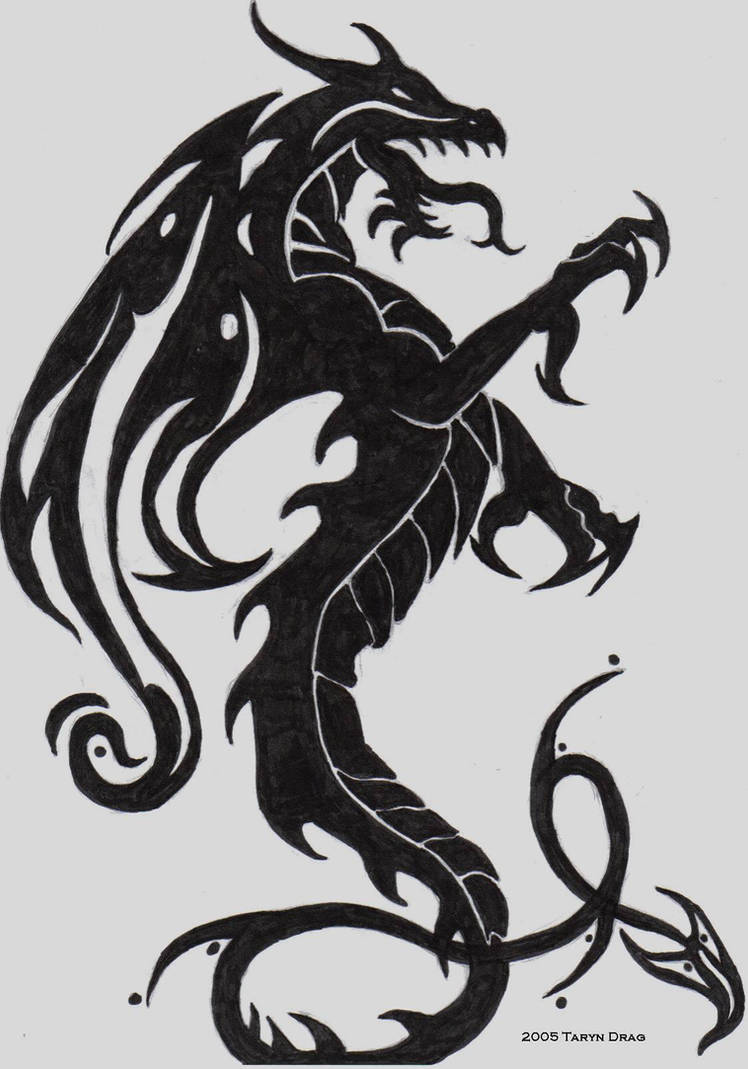 Dragon Tattoo Design by Tigeress08 on DeviantArt