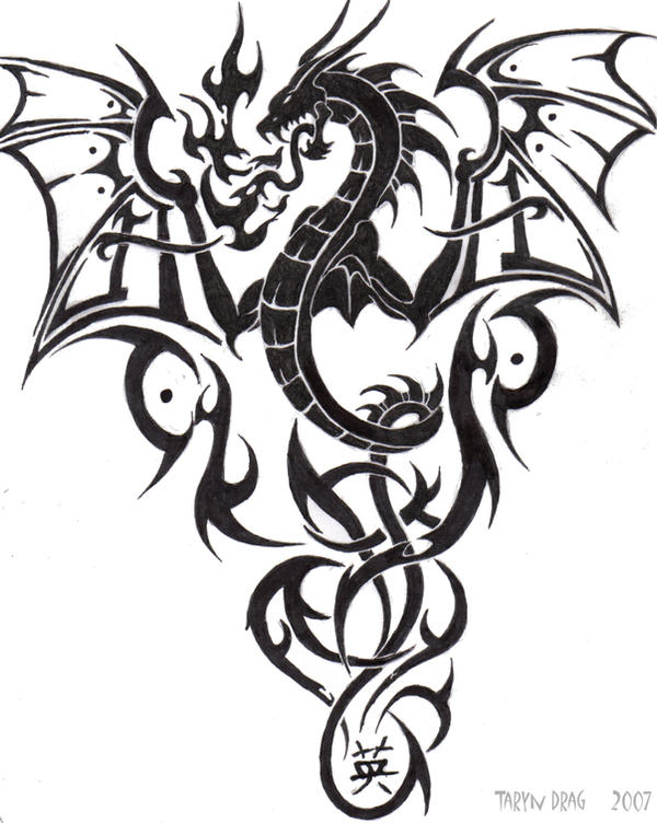 Tribal Dragon by Tigeress08
