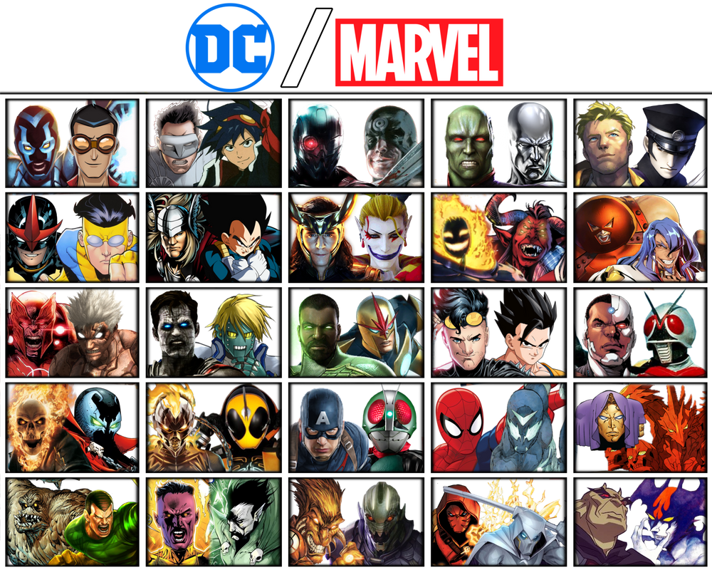DC and Marvel MUs Chart by WorthyBoiK on DeviantArt