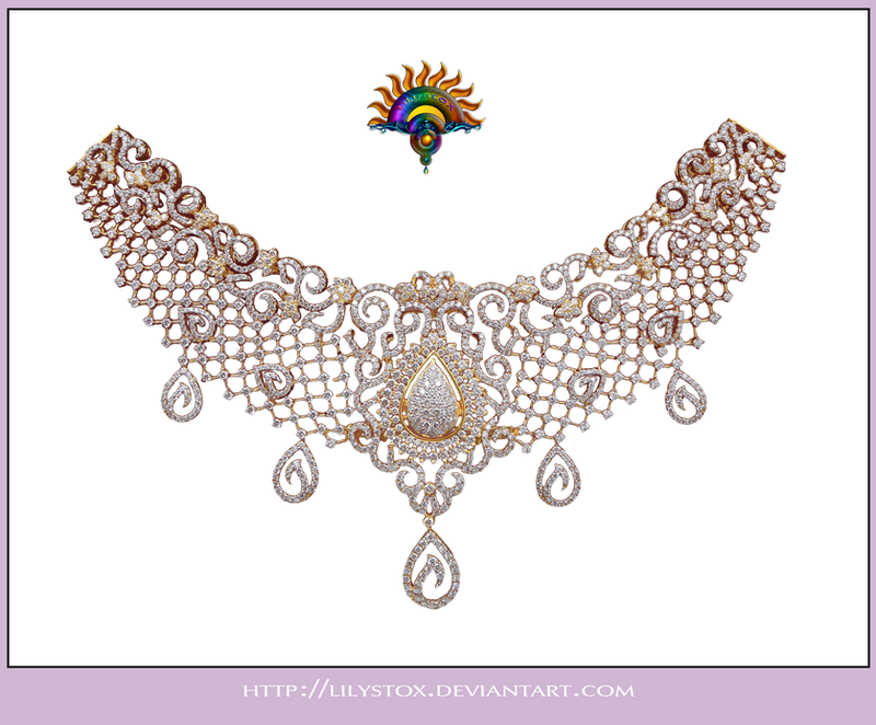 Diamond Collier Necklace 2 by LilyStox