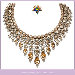 Pearls  Gems Collier Necklace