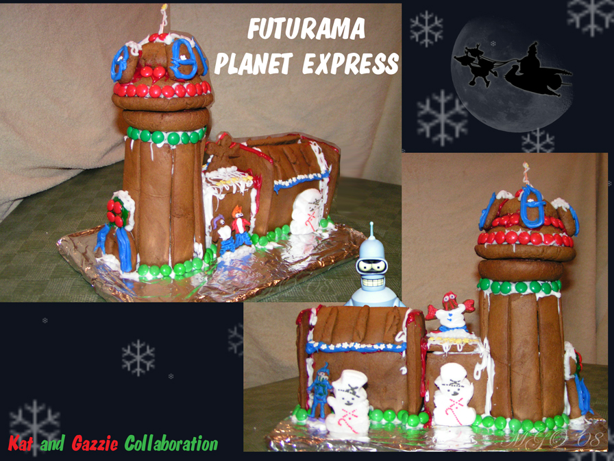 Gingerbread Planet Express