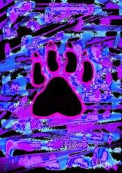 Paw Print Splatter