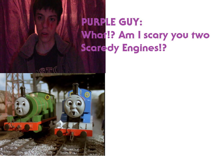 Thomas and Percy are Scared of The Purple Guy by ZacharyLeeS3-6 on ...