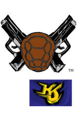 Gangsta Turtles Shell Gun Logo OWNED BY KJP