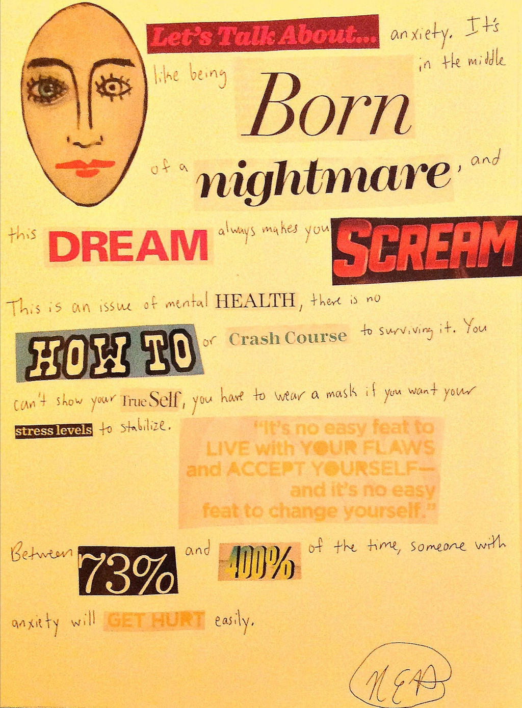 Magazine Ransom Note Poem Ransom Note-Style Poem: Anxiety by supershadowhuntr95 on DeviantArt