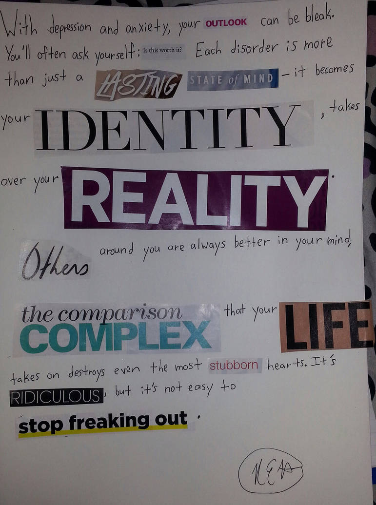 Magazine Ransom Note Poem Ransom Note-Style Poem: Anxiety and Depression by supershadowhuntr95 on ...