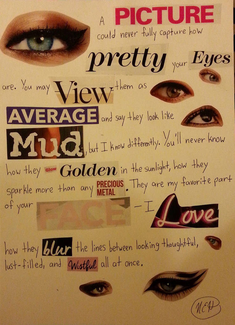 Magazine Ransom Note Poem Ransom Note-Style Love Poetry by supershadowhuntr95 on DeviantArt