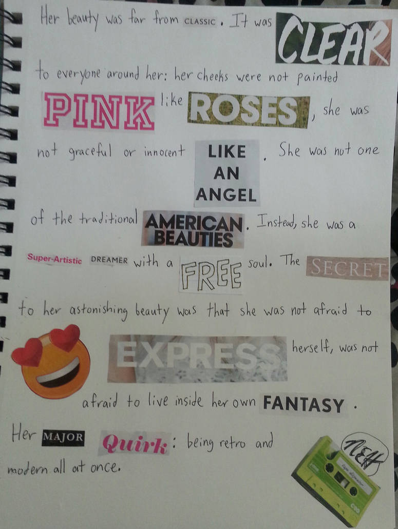 Magazine Ransom Note Poem Ransom Note-Style Poetry: Different Kind of Beauty by ...