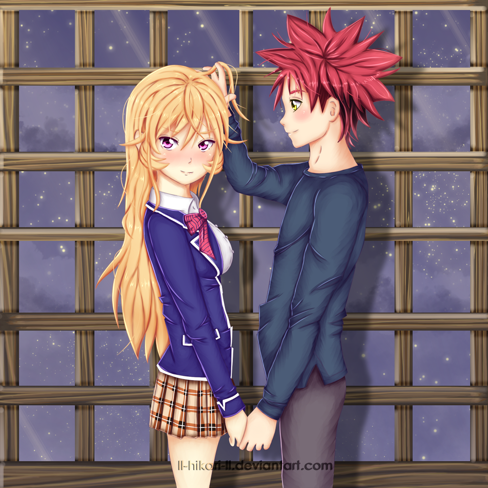 Erina Nakiri and Soma Yukihira by yumehime04 on DeviantArt