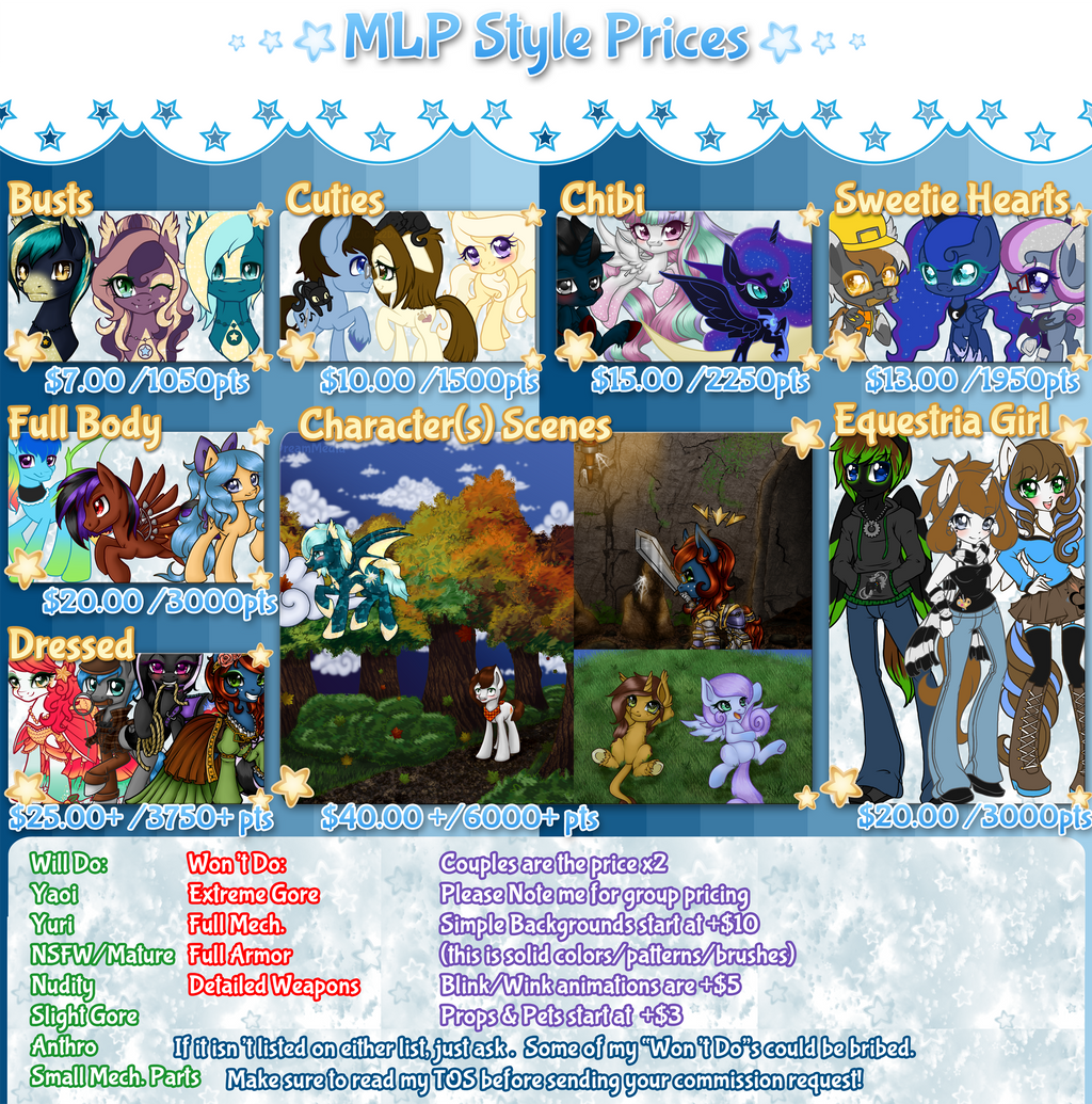 MLP Style Comm Sheet by Dare2DreamMedia on DeviantArt