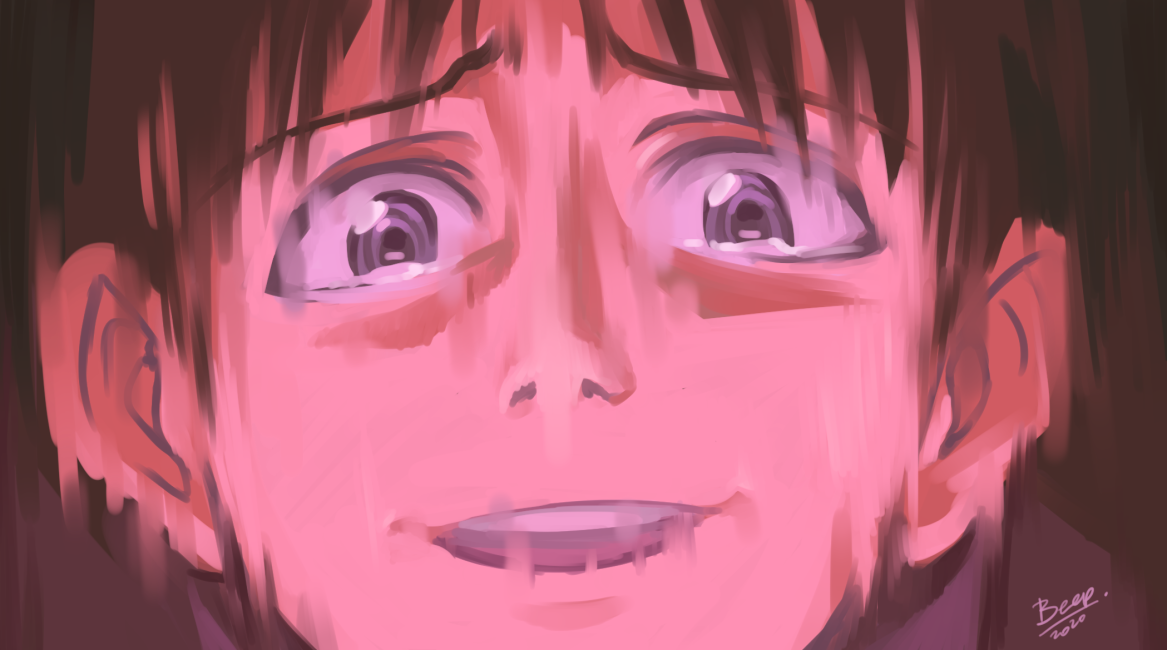 Shinji screencap redraw by 3eep on DeviantArt