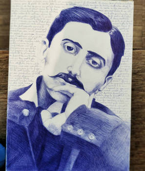 Proust portrait au bic