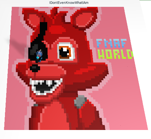 Roblox Pixel Creator Artwork Fnaf World Foxy By Stella X - 