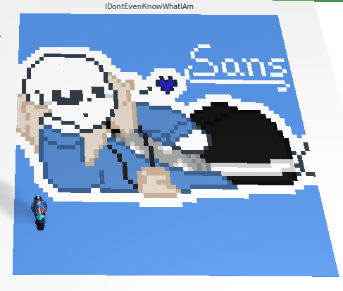 RBLX Pixel Creator - Undertale - Sans uses flirt