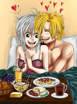 Breakfast with Sanji and Cova by Arin-ya