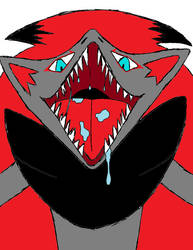 daily drawing: zoroark about to eat you