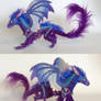 blue/purple mini dragon