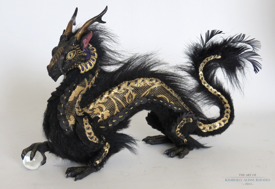 Black and Gold Orb Dragon