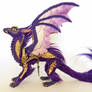 Mini Dragon:purple/gold