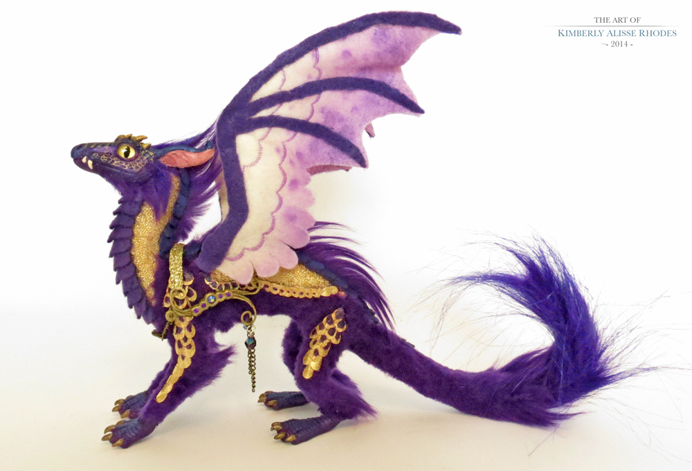 Mini Dragon:purple/gold