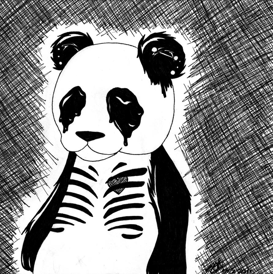 Включи энди панда. Энди Панда рисунок карандашом. Рисунки Анди Панда карандашом. Эмо Панда. Панда рисунок на заставку.