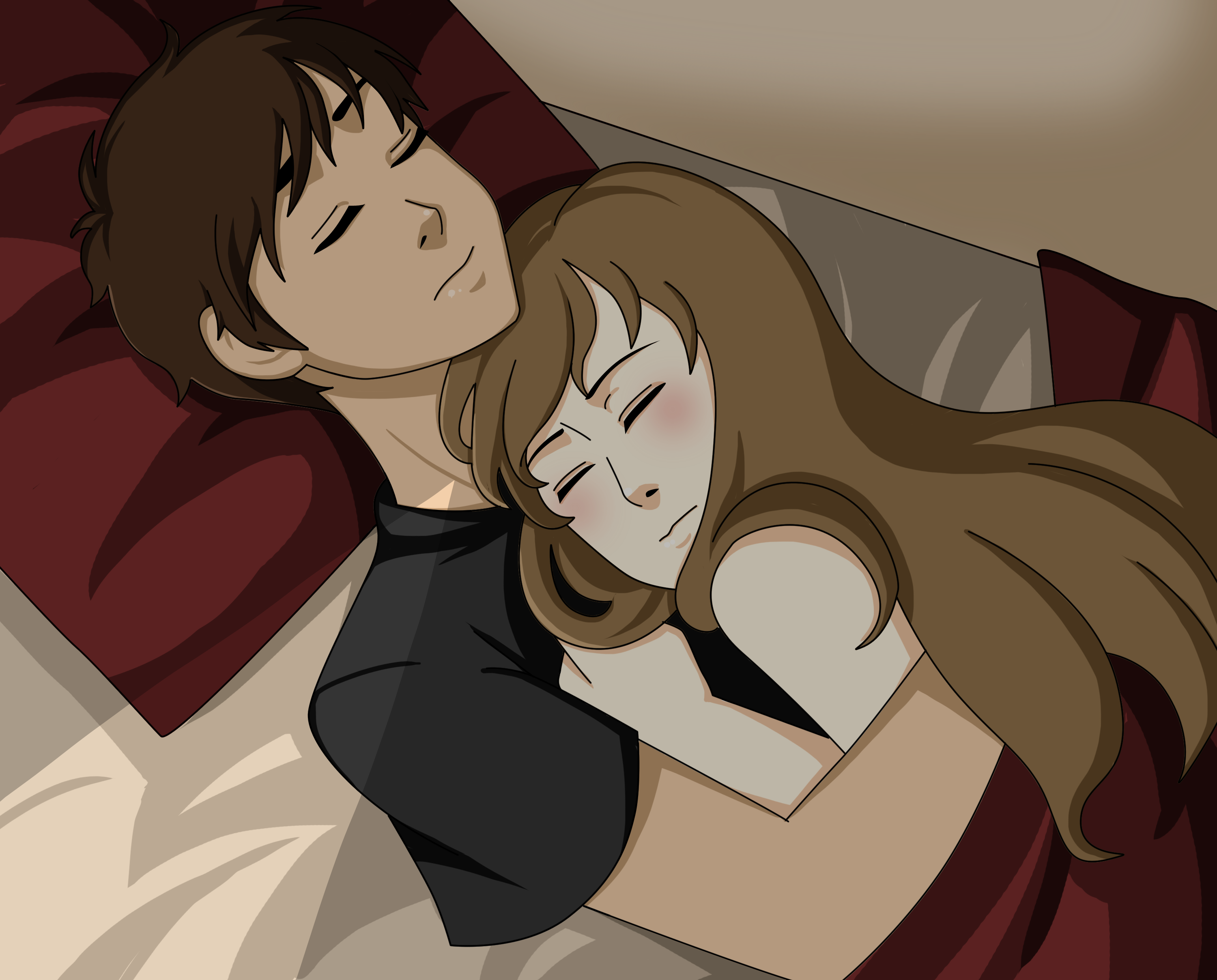 AT: Sleeping Together by Tsuki--Sama on DeviantArt