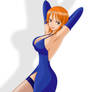 Nami con vestito da ballo