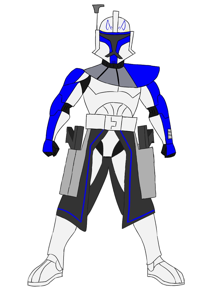Captain Rex Rear View CT-7567 Captain Rex (2003 clone wars style) by john98317 on DeviantArt