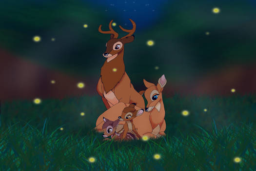 Bambi, Faline, and the Fawns