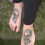 Tattoed feet of Vickie