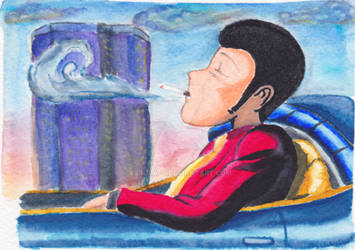 Watercolor Lupin III