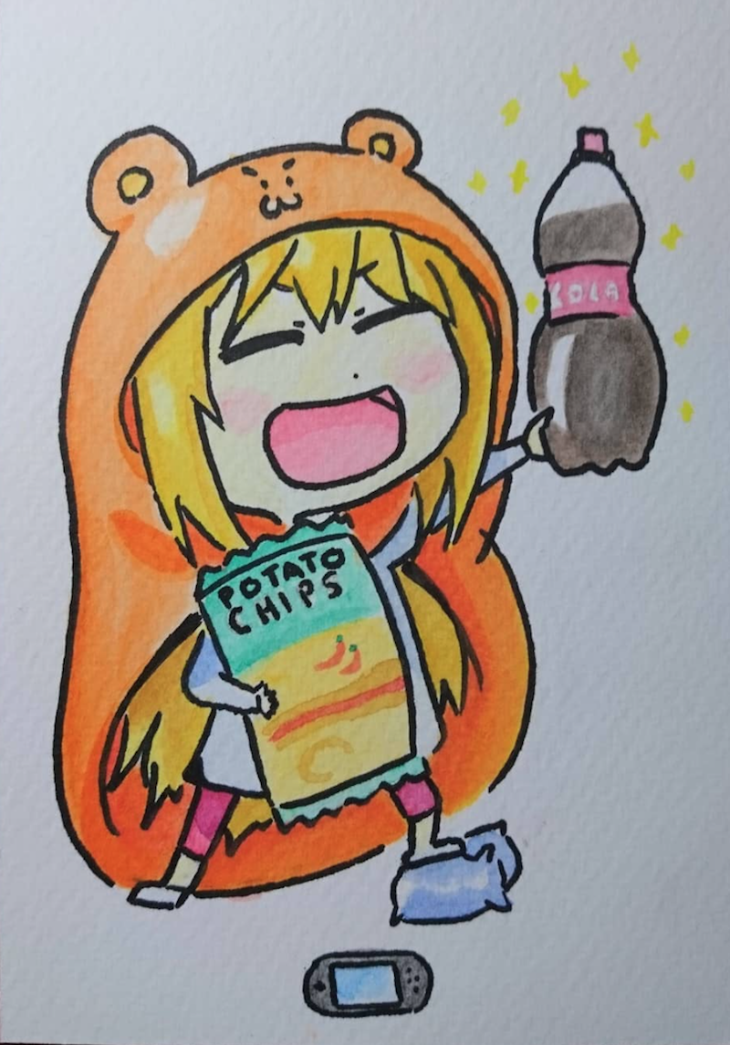 Watercolor Umaru-chan!
