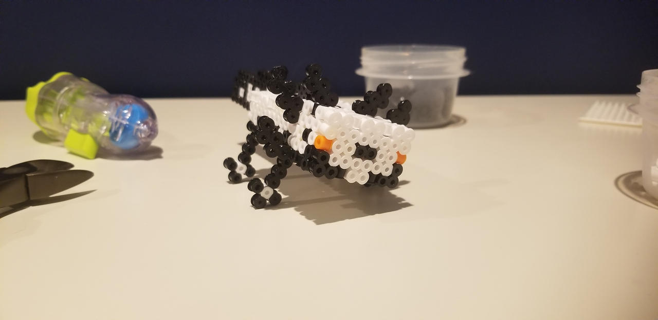 Axolotl Perler bead- I made it!  Perler bead art, Hama beads