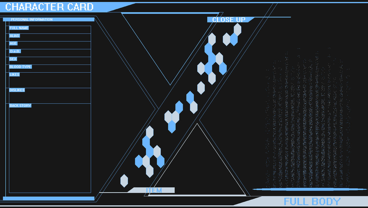 Character Roster Empty Character Sheet blank by Verdy-K on DeviantArt