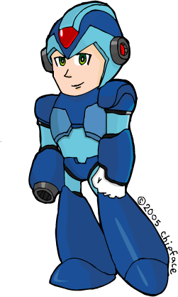 Mega Man X semi-chibi