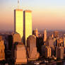 the Twin Towers at Sunset